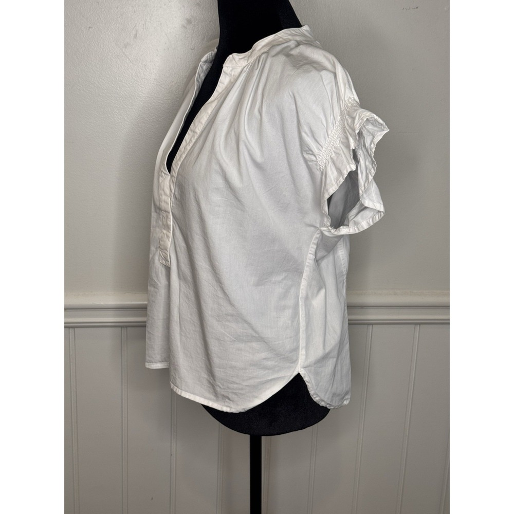 Anthropologie Pilcro Blouse M Tatum Cottagecore Romantic Puff Sleeve Peasant Top - Picture 5 of 12